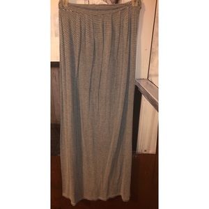 Black and White Petite Maxi Skirt